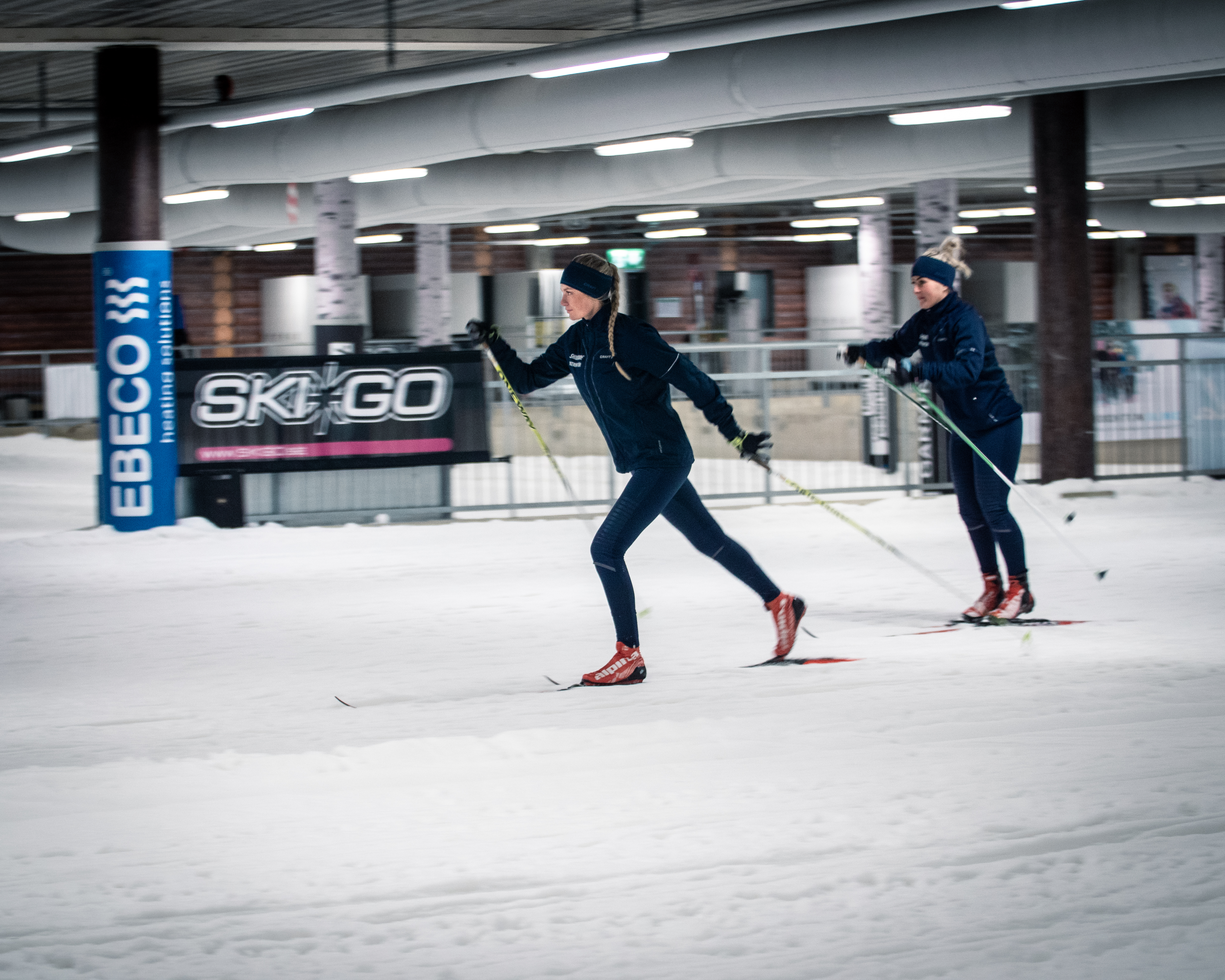 Skidome vid Kviberg Park Hotel — längdskidåkning inomhus i Göteborg